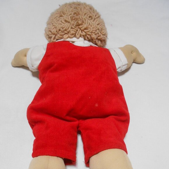 VTG 1984 CABBAGE PATCH KIDS DOLL SIGNED XAVIER ROBERTS 16" SOFT BODY RED OUTFIT - Picture 3 of 13